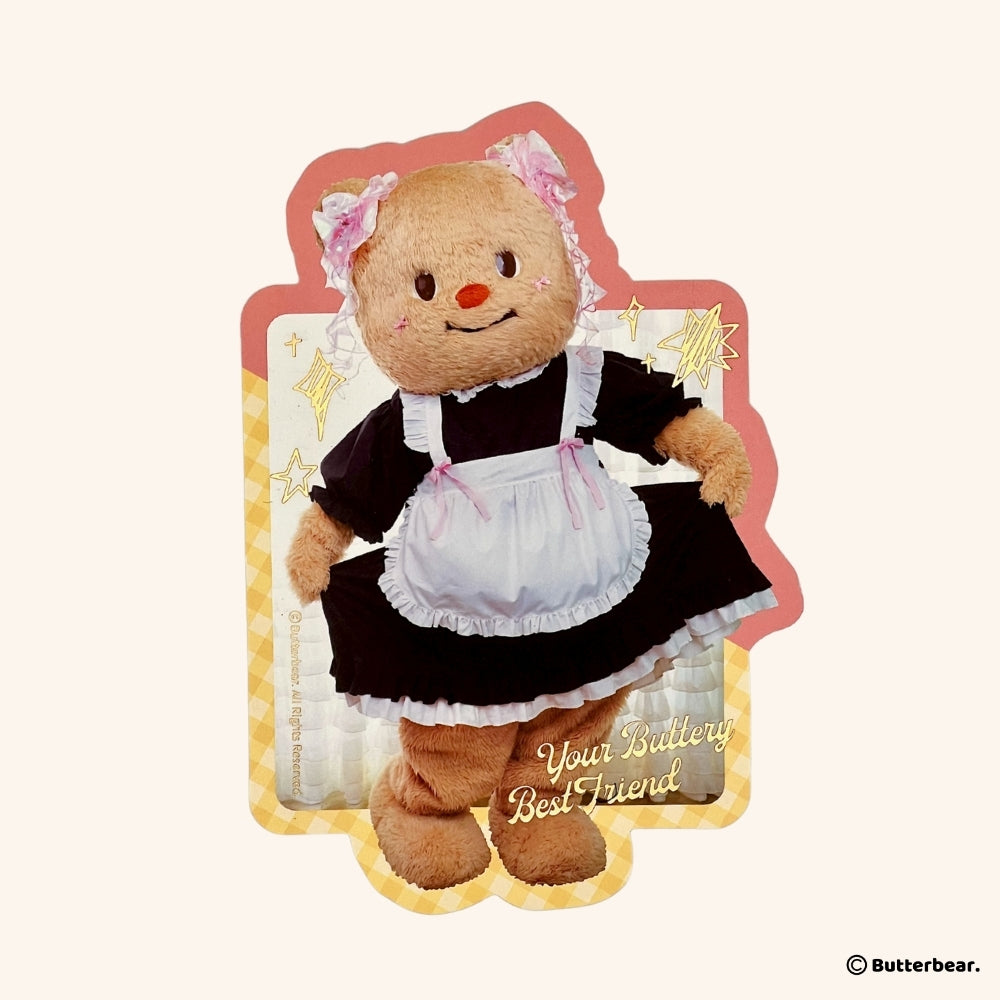 Butterbear Post Card Black Dress