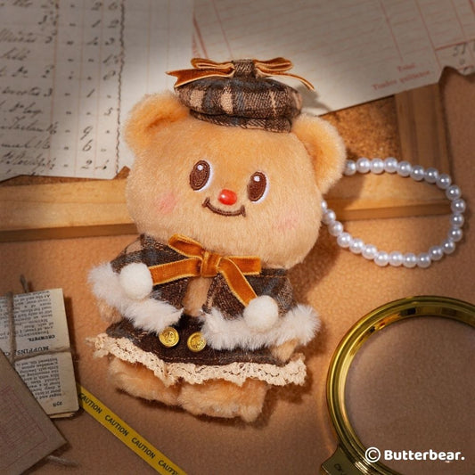 Butterbear Buttery Detective Keychain