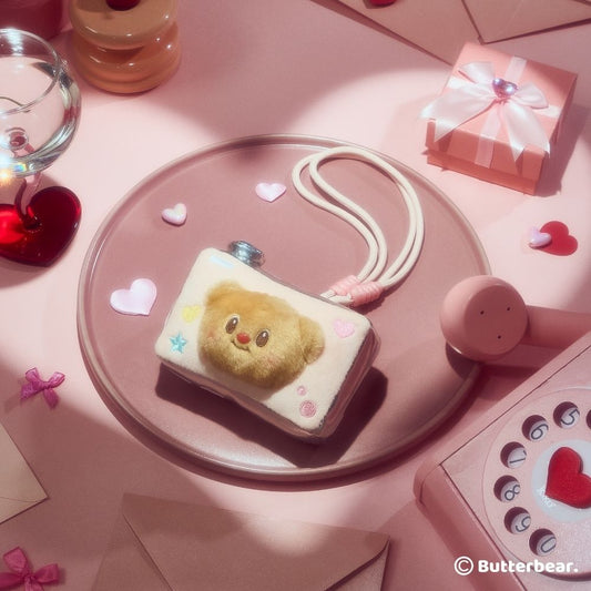 Butterbear Plush Camera Frame Card