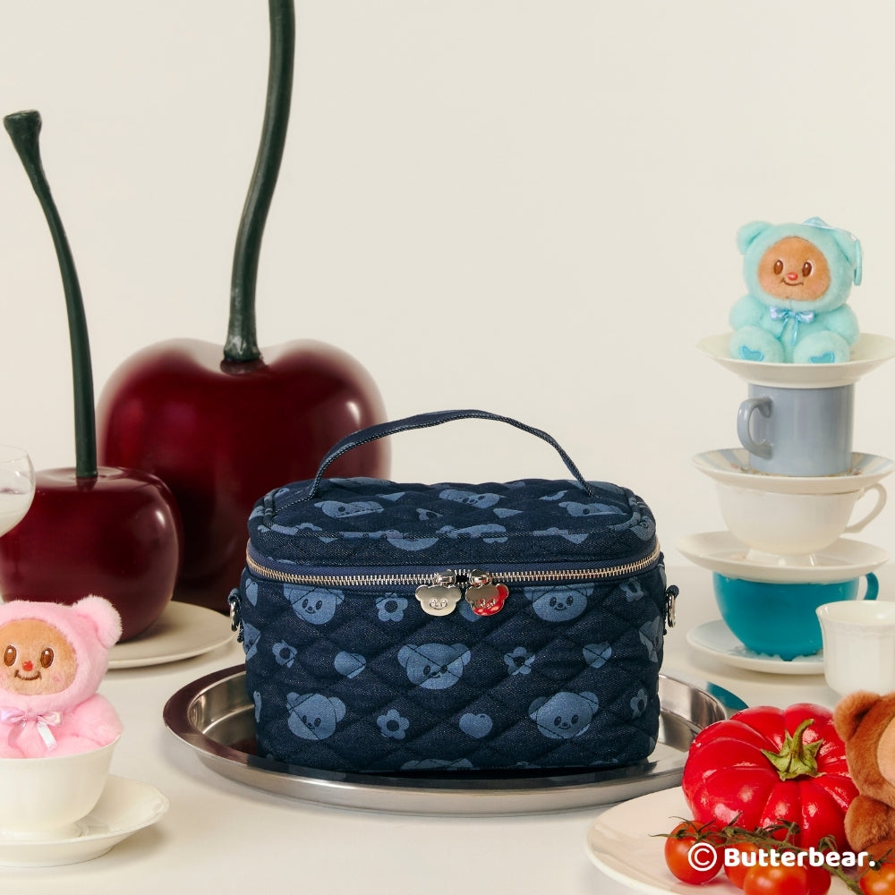 Denim Make-Up Bag