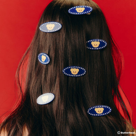 (Ready to ship from 11 Nov 2025 onward) Denim Diamond Hair Clip