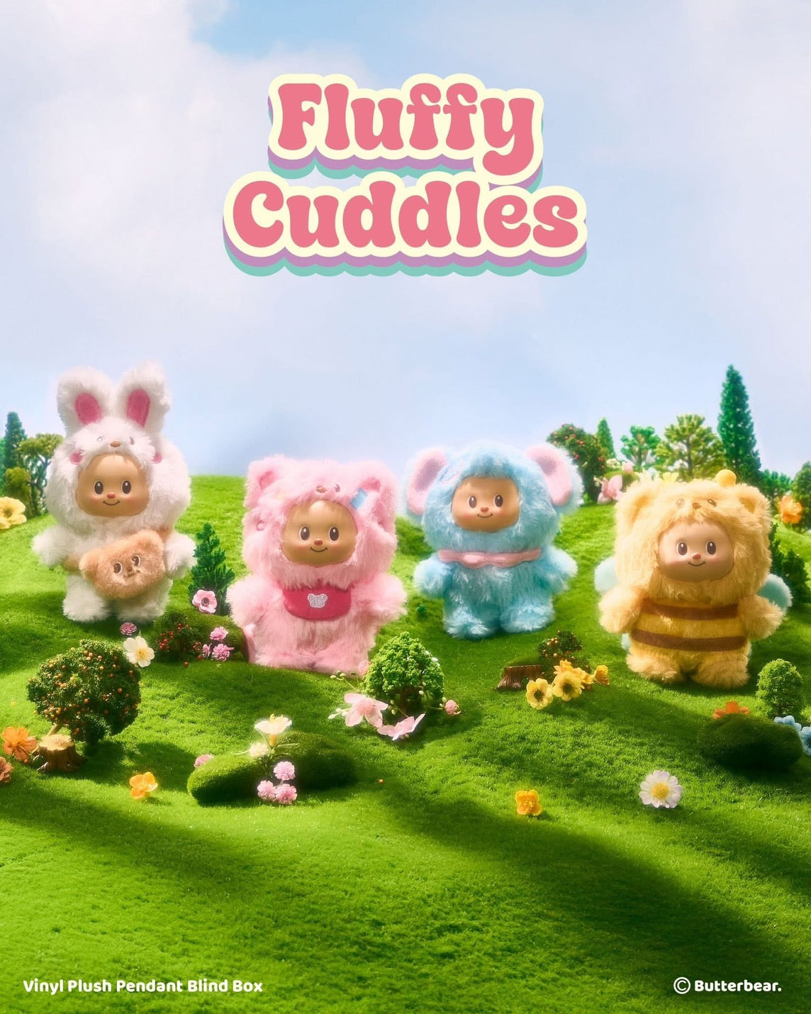 Fluffy Cuddles Blind Box Bag Charm