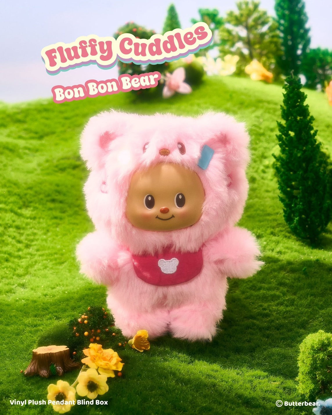 Fluffy Cuddles Blind Box Bag Charm
