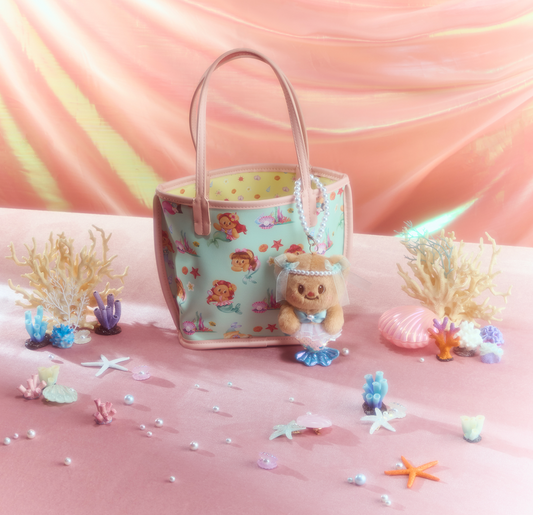 Bubbly Blue Merbear Bag Charm