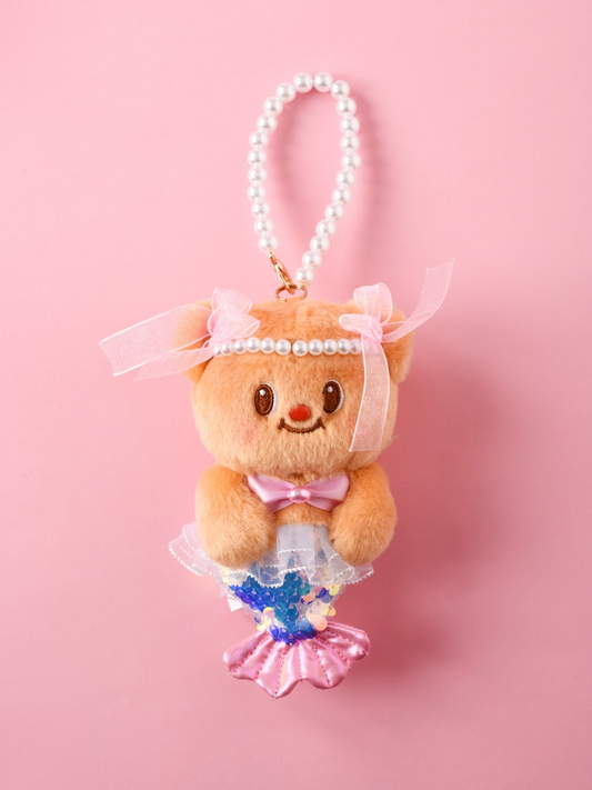 Pink Pearl Merbear Bag Charm