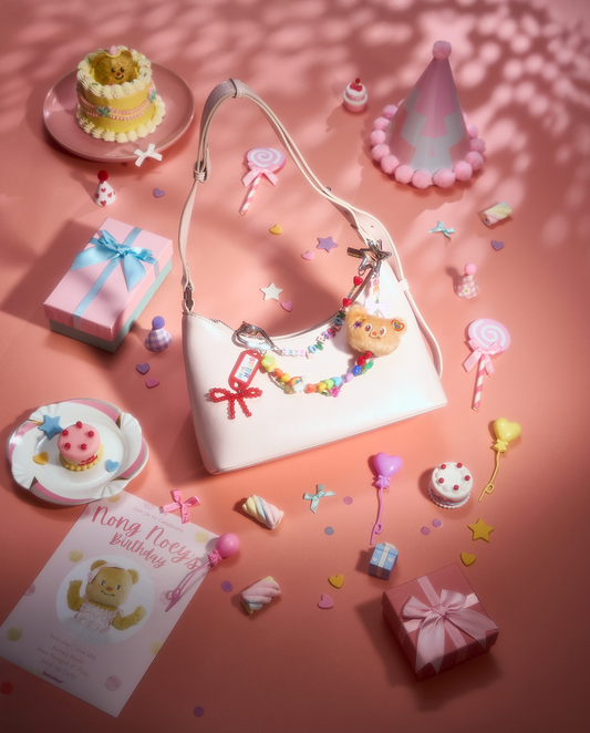 Beaded Rainbow Keychain