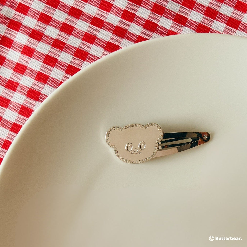 Crystal Bear Hair Clip