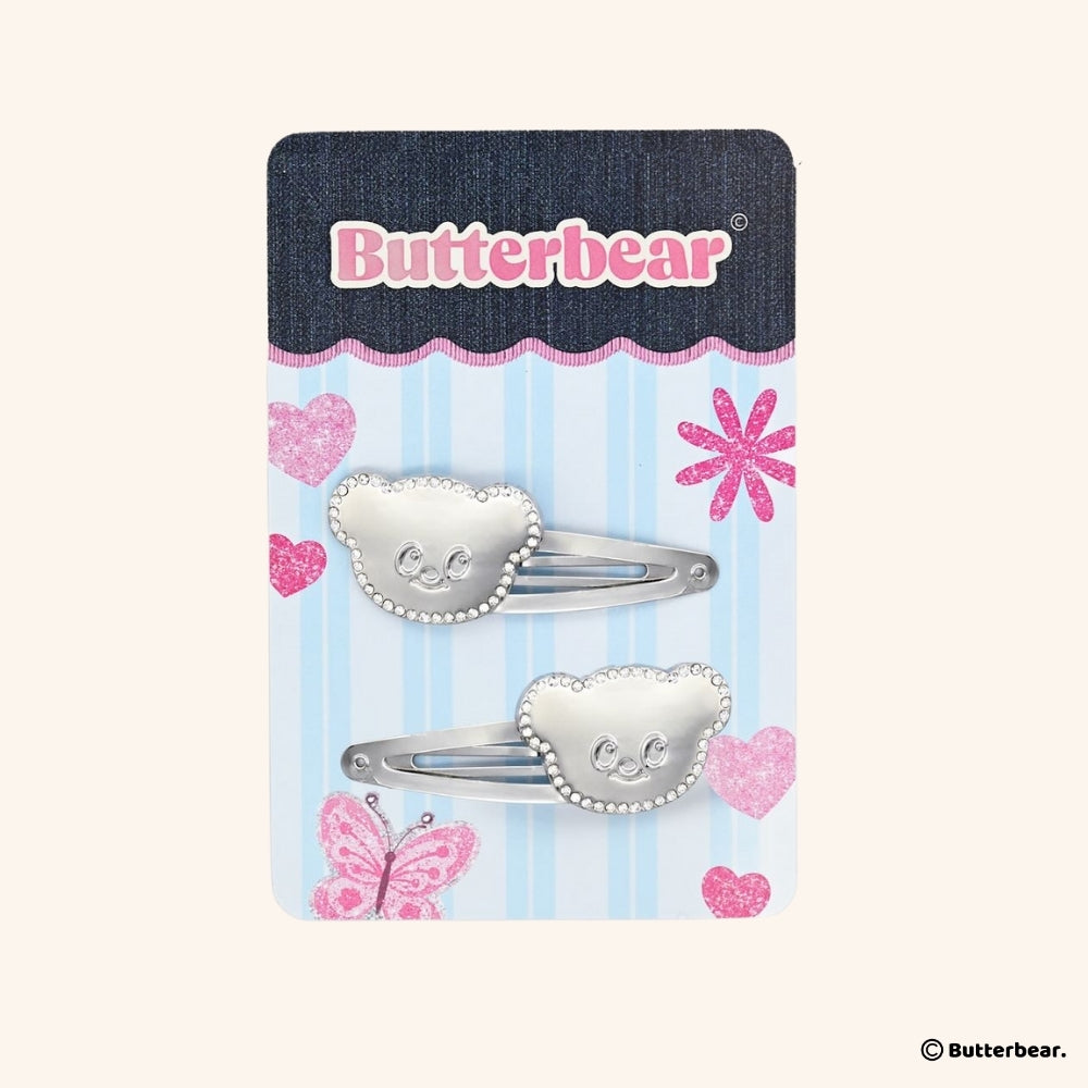 Crystal Bear Hair Clip