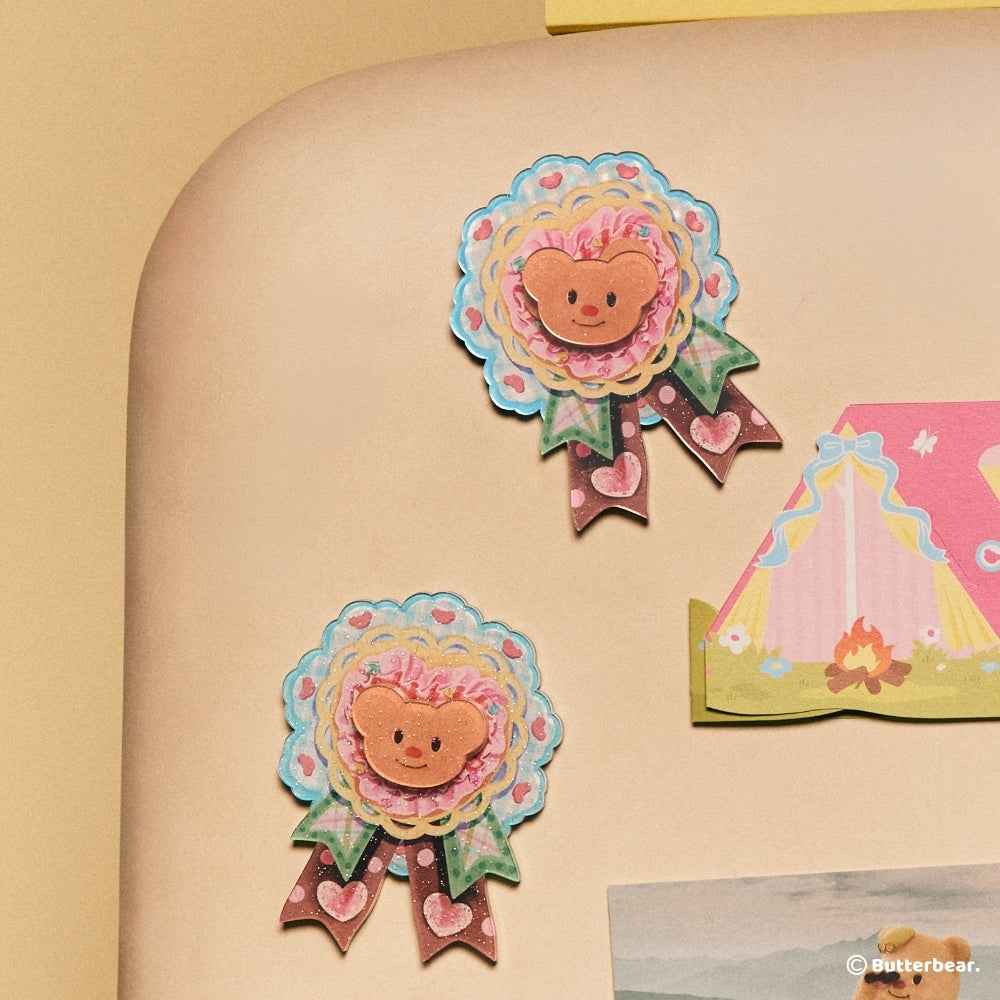 Birthday Rosette Acrylic Magnet