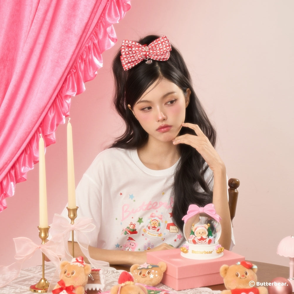 (Available early December 🐻✨)  Gingham Sparkles Hair Tie