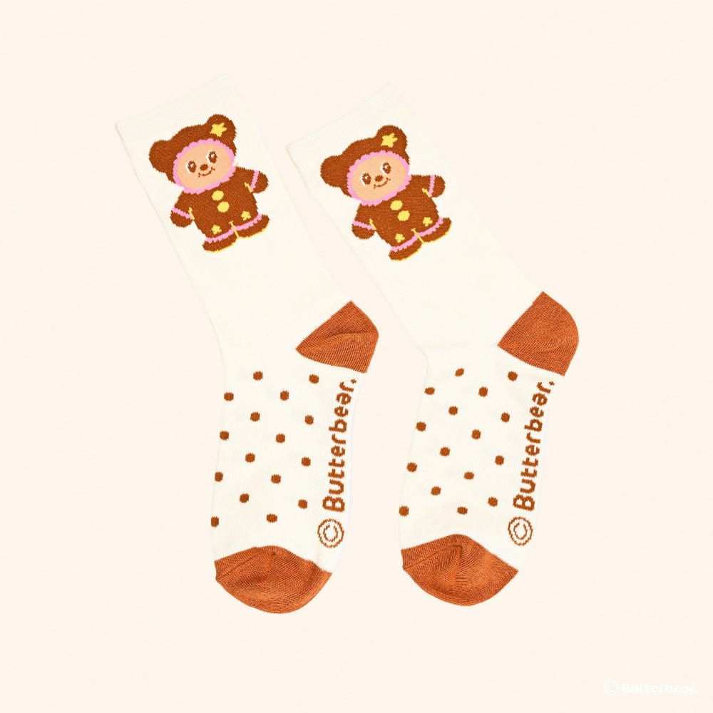 Gingerbear Cozy Socks