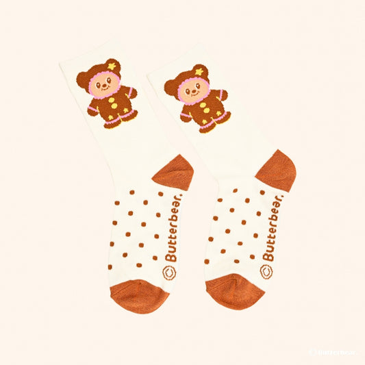 Gingerbear Cozy Socks