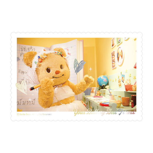 Little Notes Butterbear Postcard