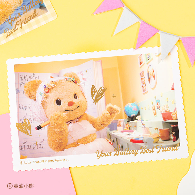 Little Notes Butterbear Postcard