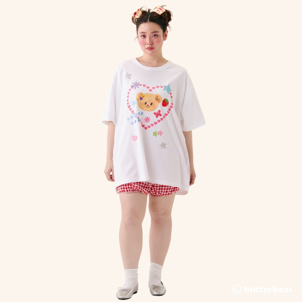 Sticker Love Oversized Shirt