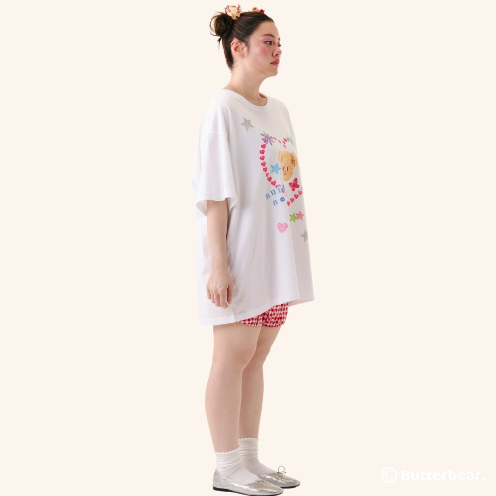 Sticker Love Oversized Shirt