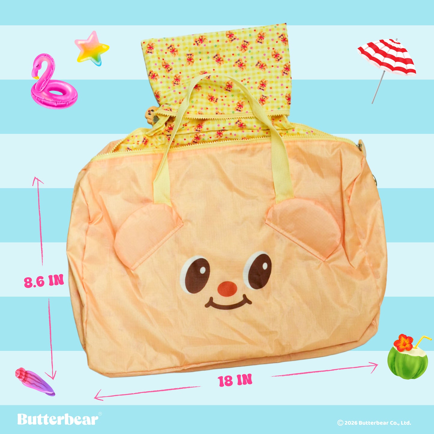 Buttery Holiday Travel Bag