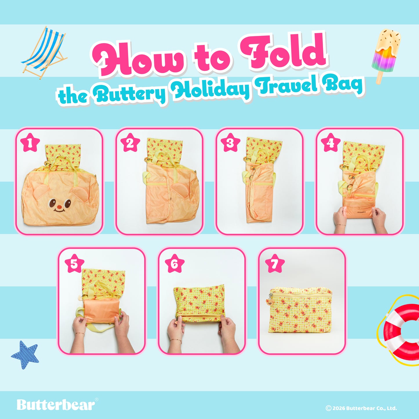 Buttery Holiday Travel Bag