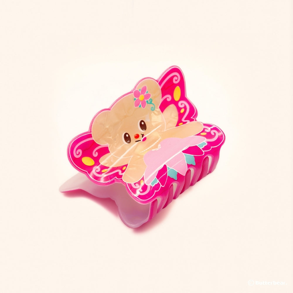 Butterbear Hair Claw Clip ButterflyFairy