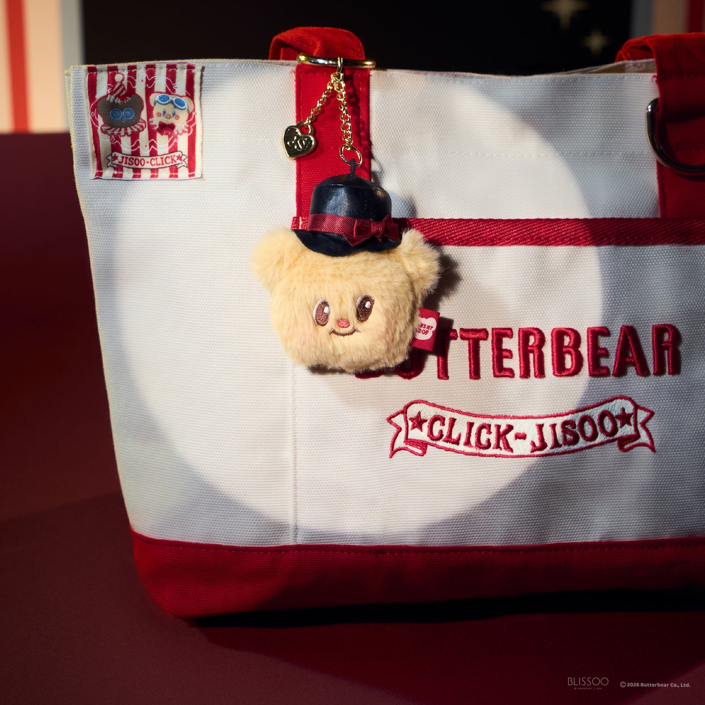 Click Jisoo x Butterbear Keychain