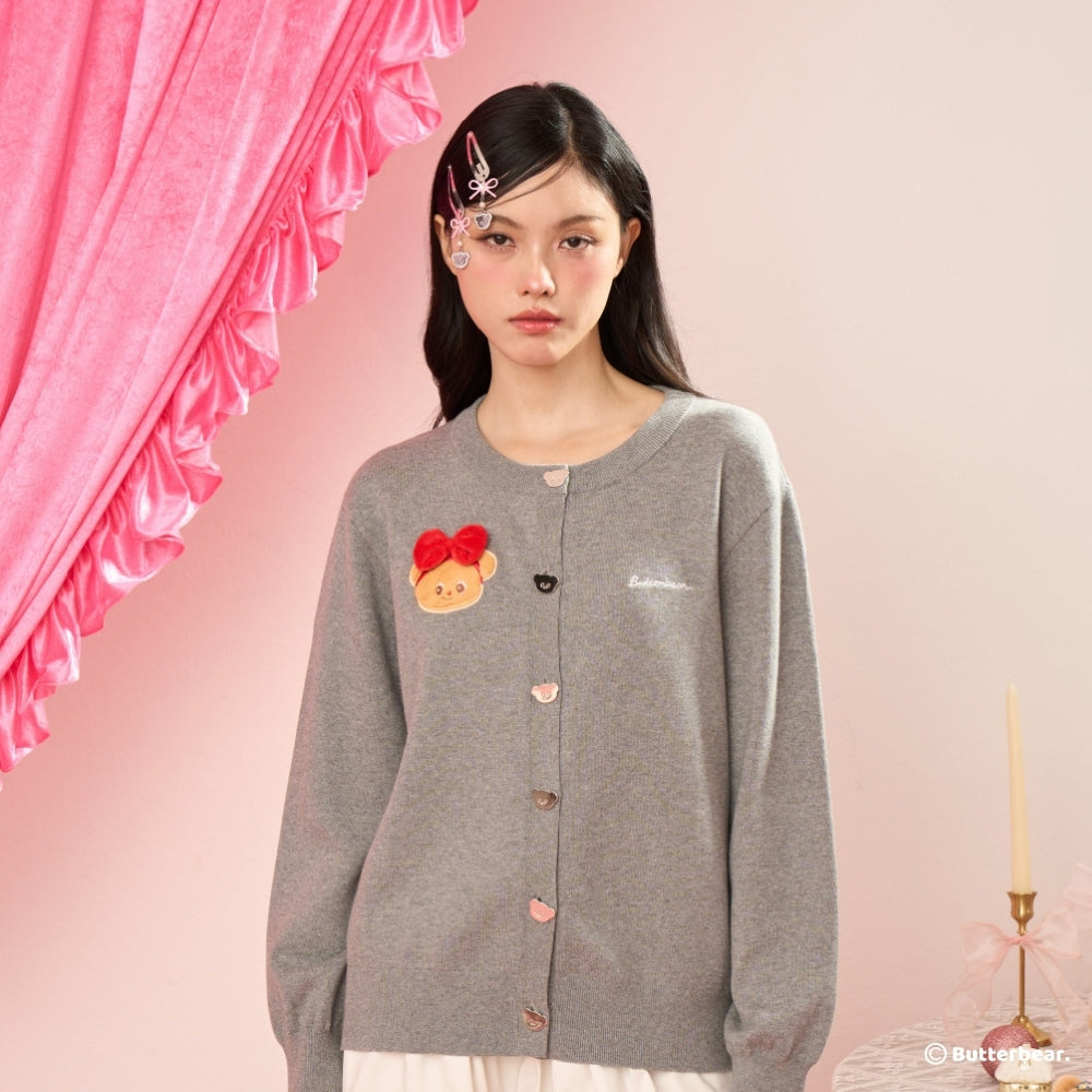 (Available early December 🐻✨) Festive Bow Cardigan