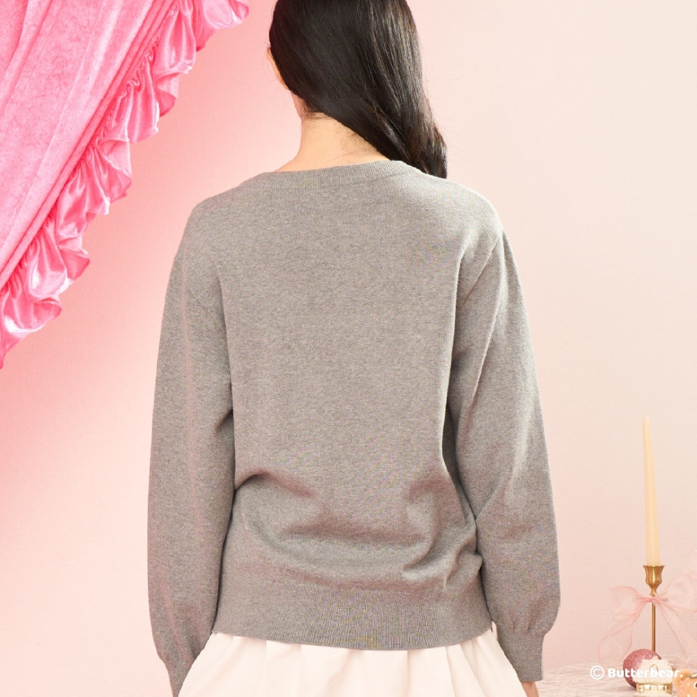 (Available early December 🐻✨) Festive Bow Cardigan