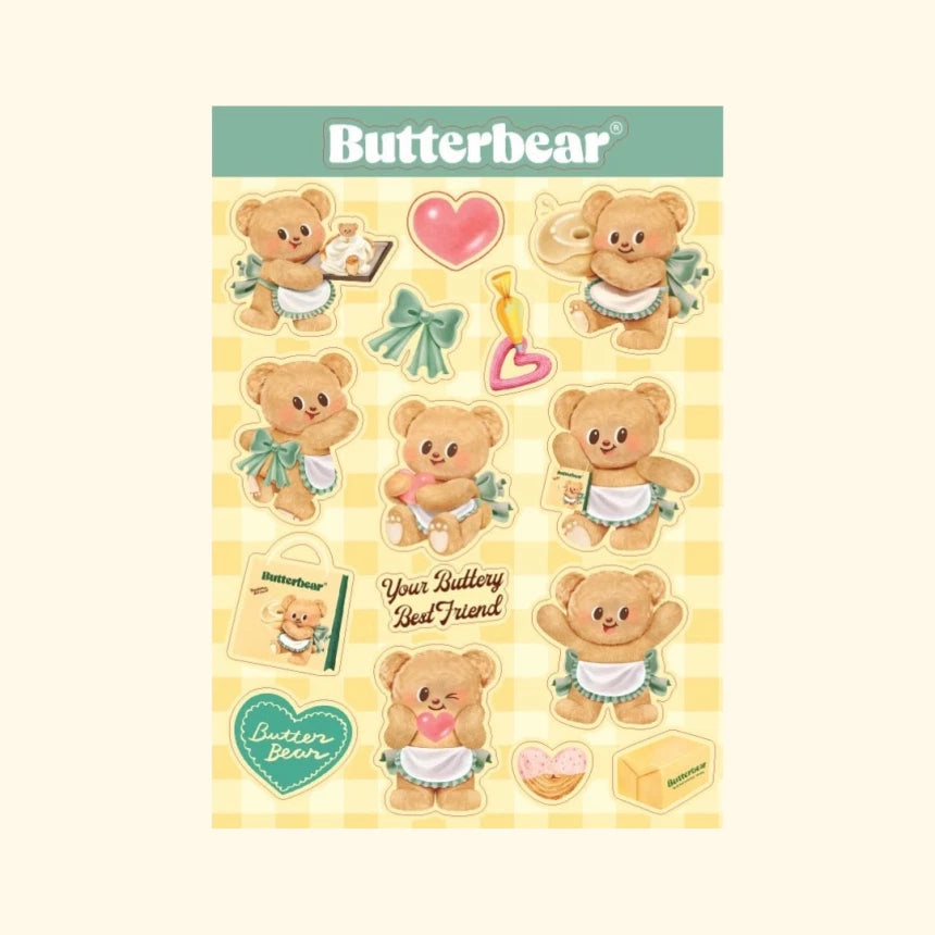 Signature Butterbear Apron Stickers