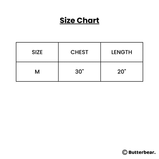 Butterbear Racing Baby Tee Size M