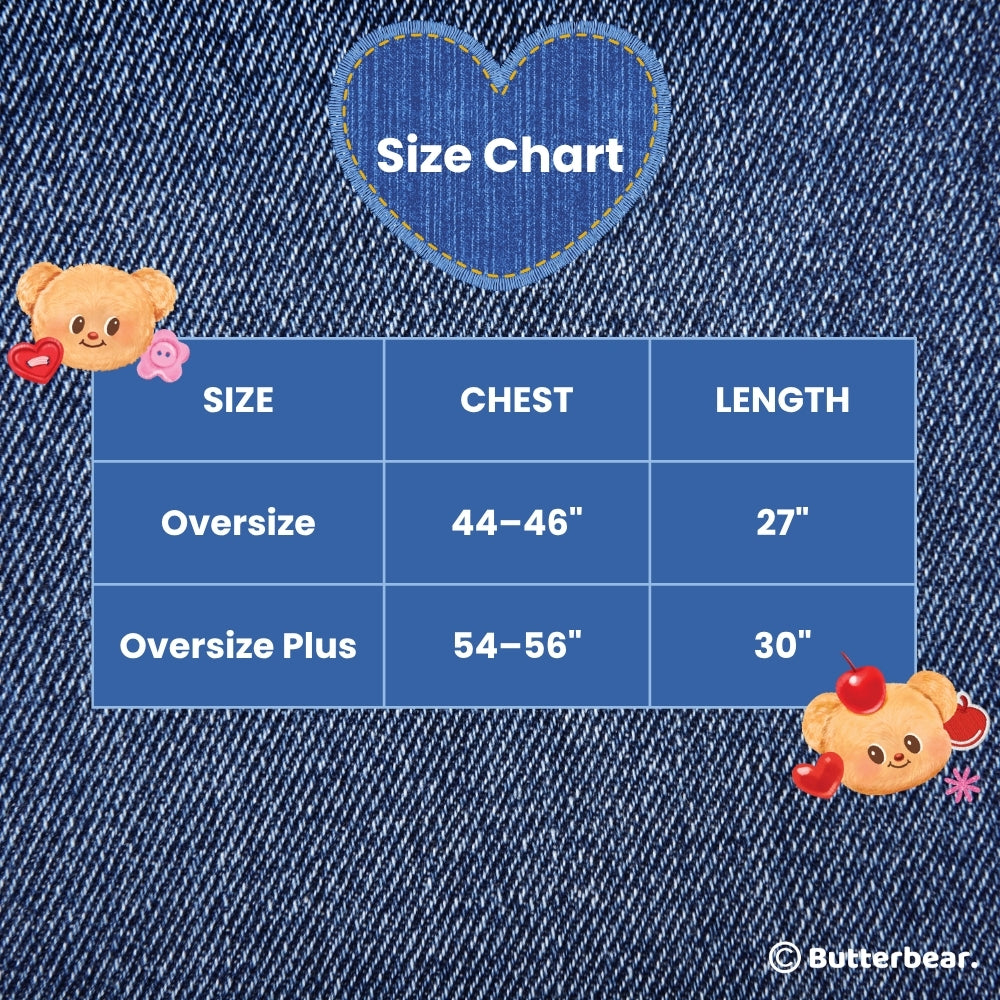 Sticker Love Oversized Shirt